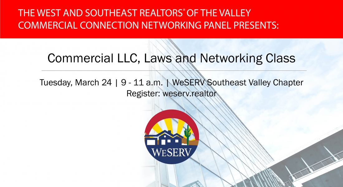 POSTPONED: Commercial LLC Laws, and Networking
