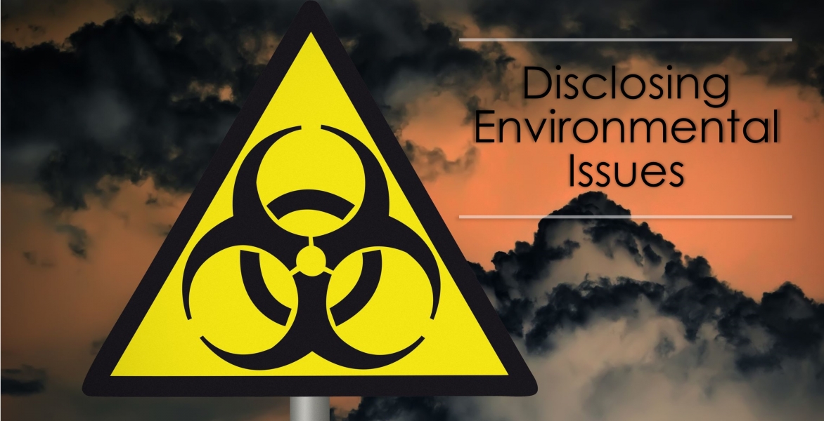 POSTPONED: CE - Disclosing Environmental Issues  