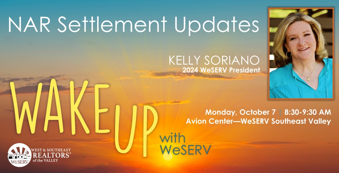 Wake Up with WeSERV: NAR Settlement Updates