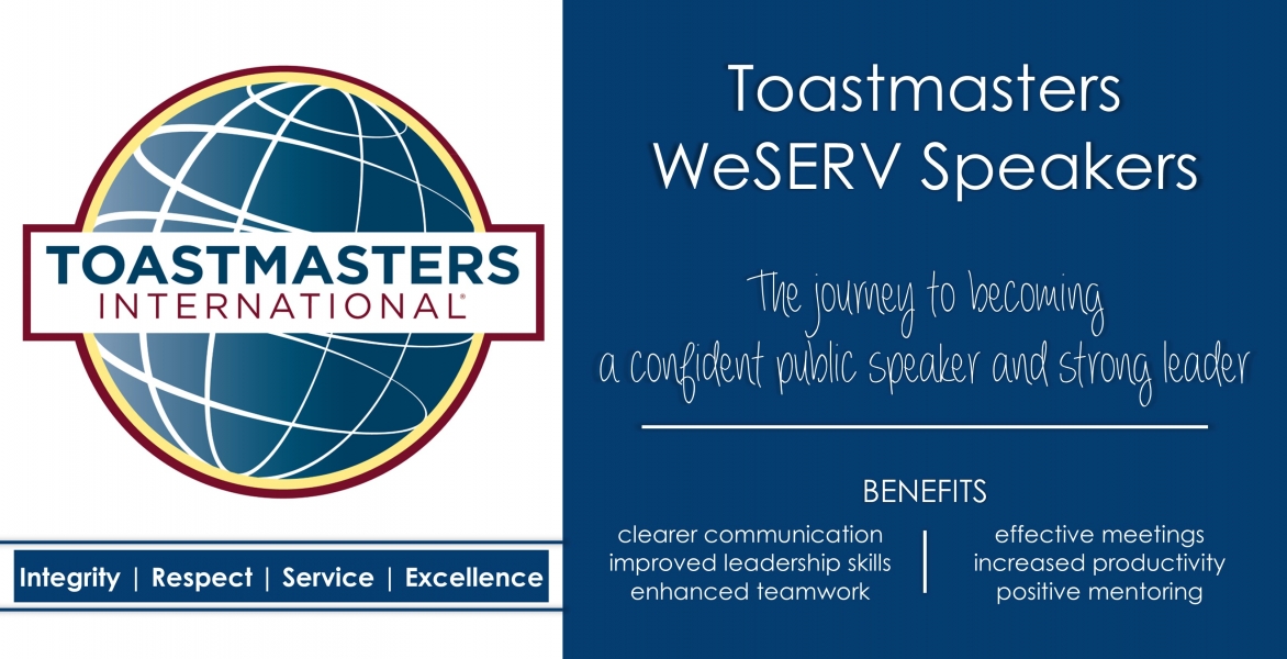 CANCELED: WeSERV Speakers Toastmasters Club - Southeast Valley