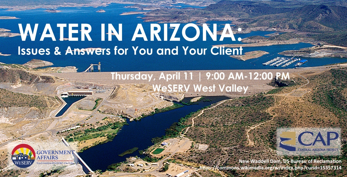 CANCELED: Water in Arizona: Issues & Answers for You and Your Client