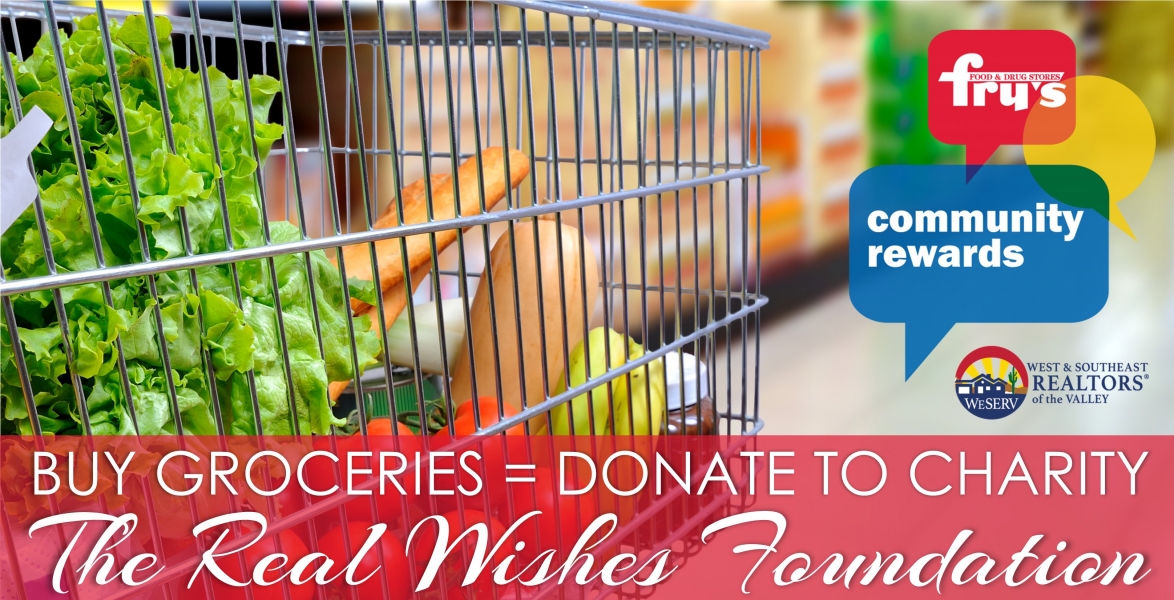 buy groceries = donate to charity, The Real Wishes Foundation